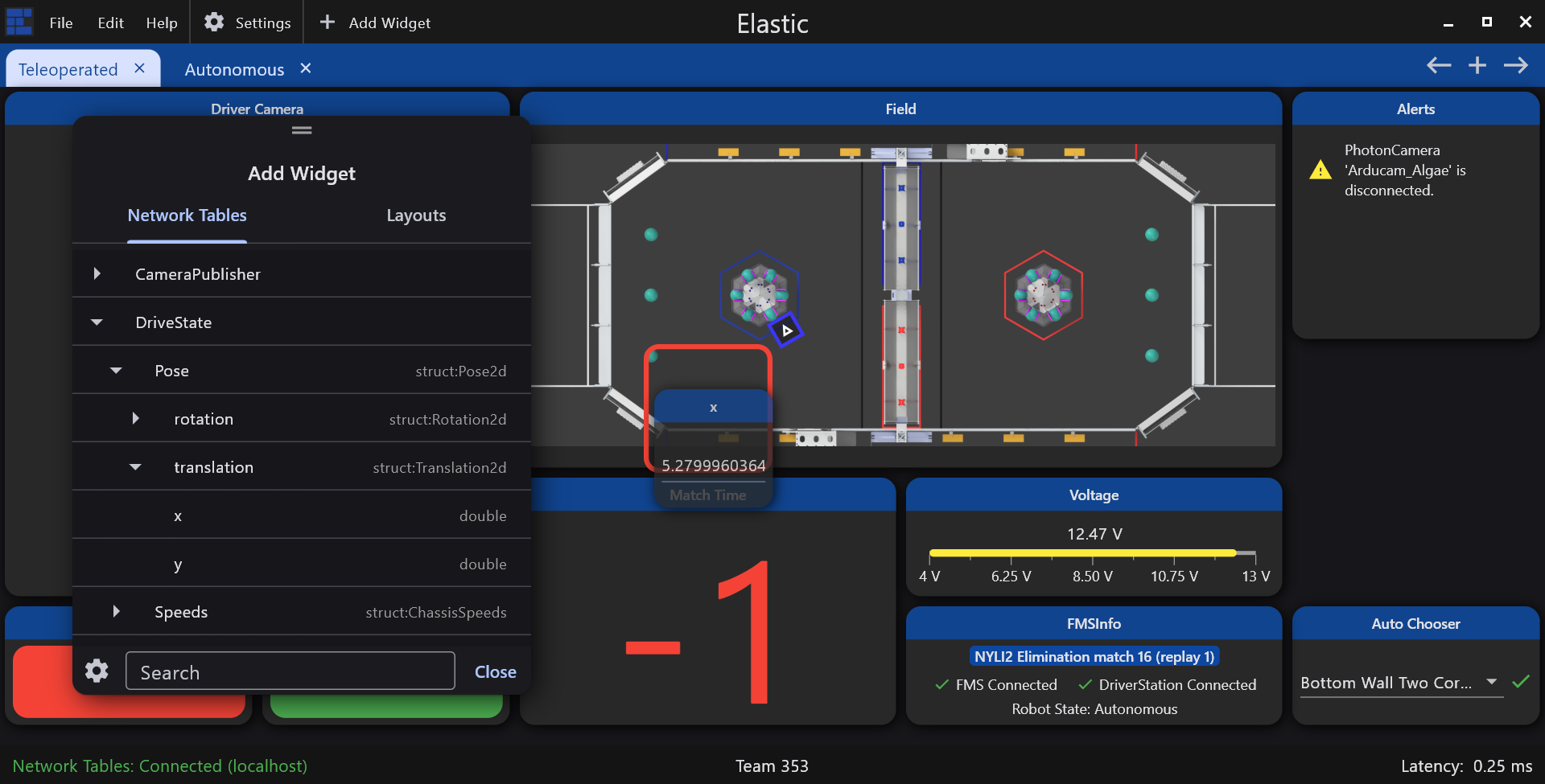 Displaying Struct Fields